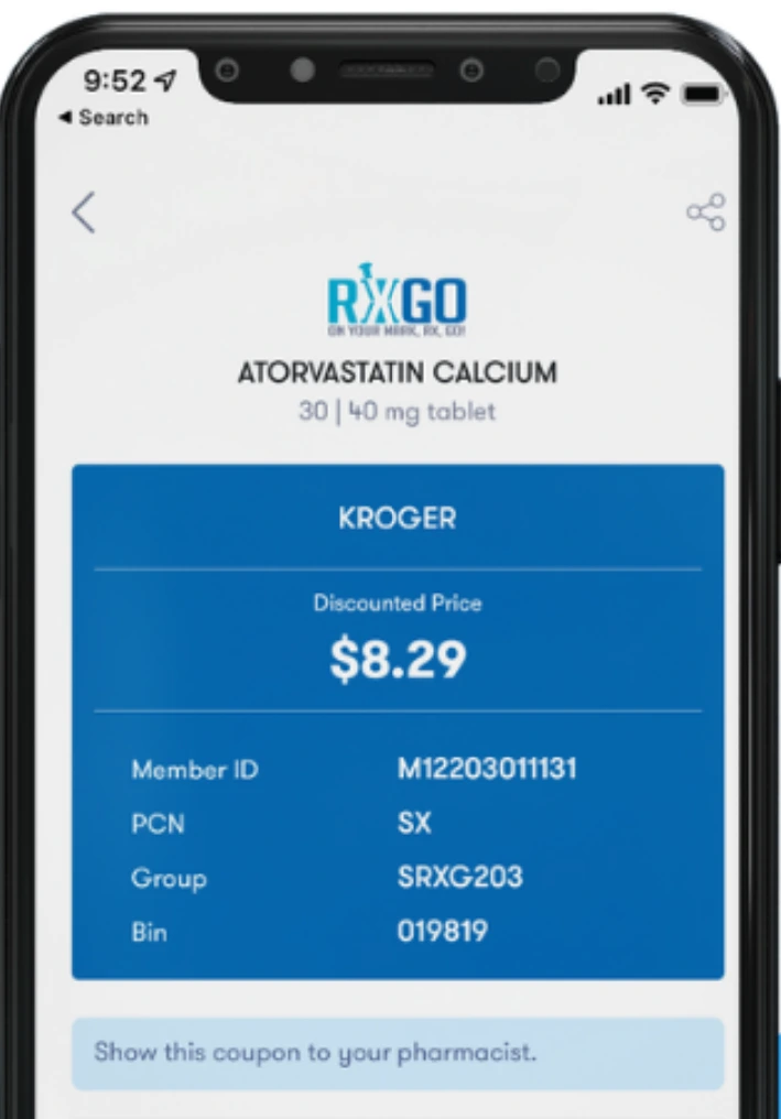 RxGo mobile app preview